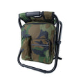 Premium Green 2 in 1 Folding Camping Chair Backpack Outdoor Stool 150kg Capacity