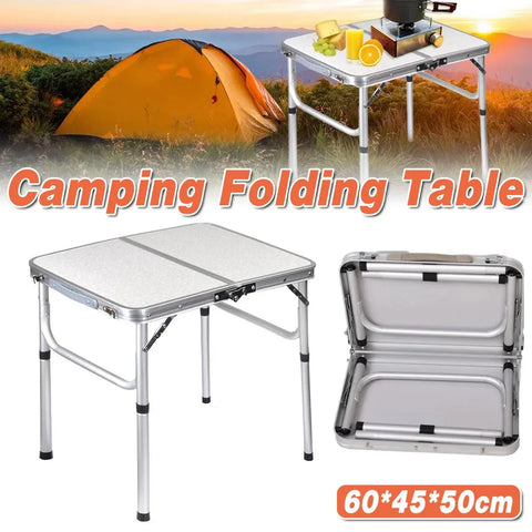Premium Portable Folding Camping Table Adjustable Height Aluminium Outdoor Picnic Desk