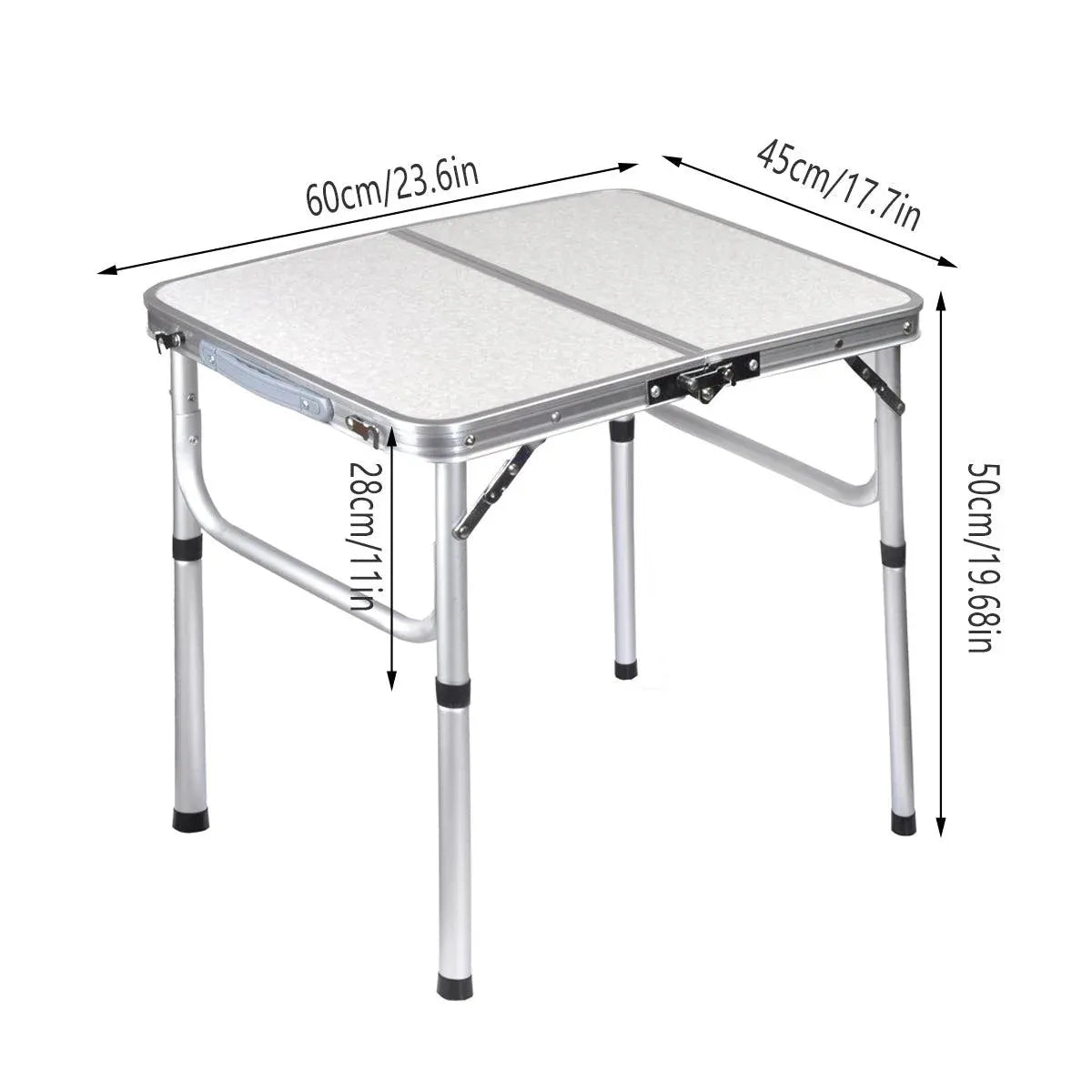 Premium Portable Folding Camping Table Adjustable Height Aluminium Outdoor Picnic Desk