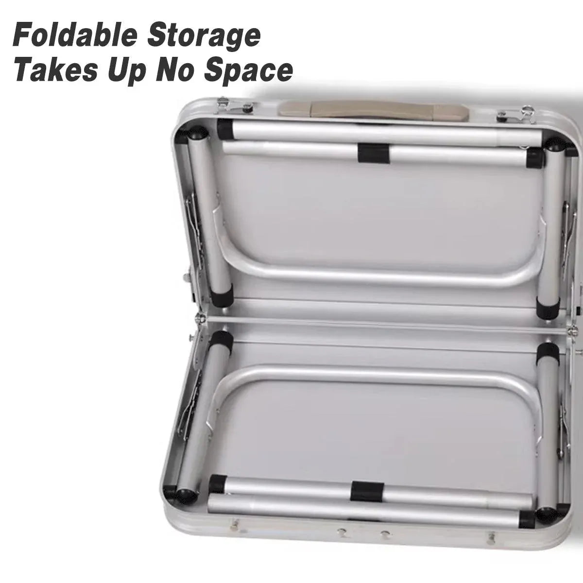 Premium Portable Folding Camping Table Adjustable Height Aluminium Outdoor Picnic Desk