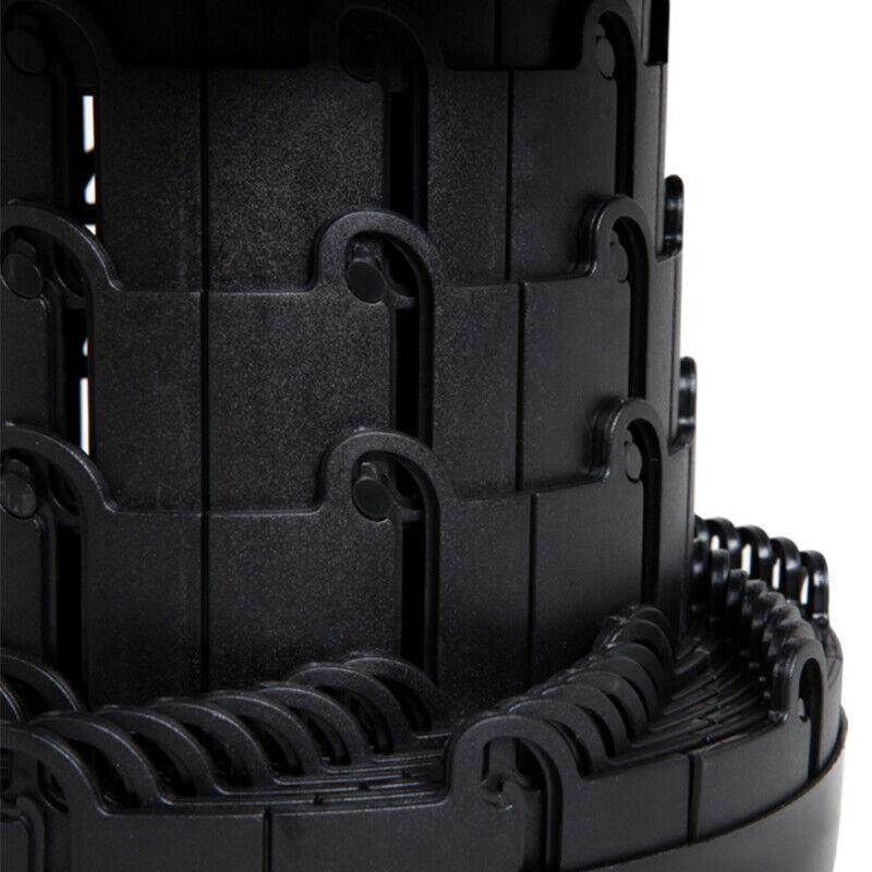 Premium Retractable Folding Camping Stool - Black