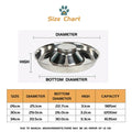 Stainless Steel Pet Bowl Slow Feeder Dish Puppy Dog Cat Food Feeding Weaning Bowl - L - SuperSaverAU - view 3