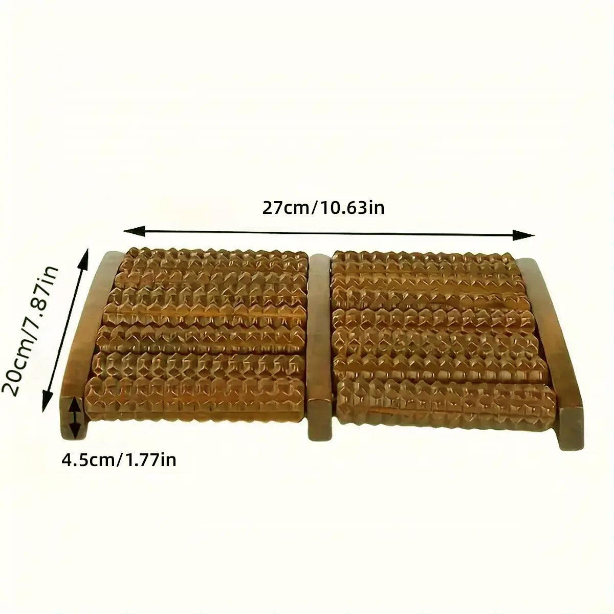 Premium Wooden Foot Roller Massager for Acupoint Arch and Sole Relaxation