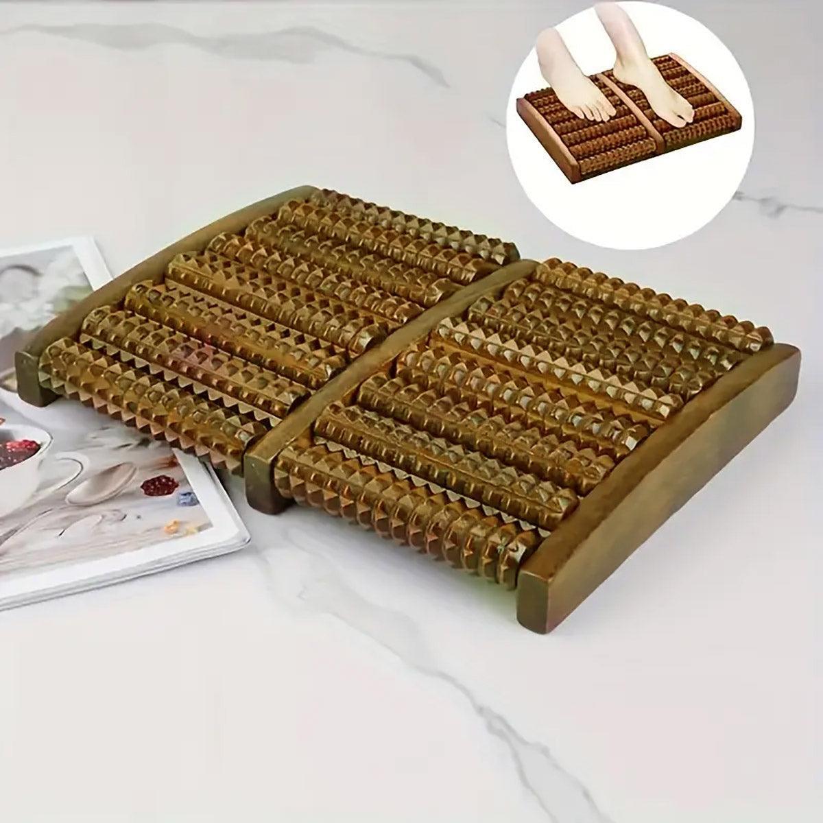 Premium Wooden Foot Roller Massager for Acupoint Arch and Sole Relaxation
