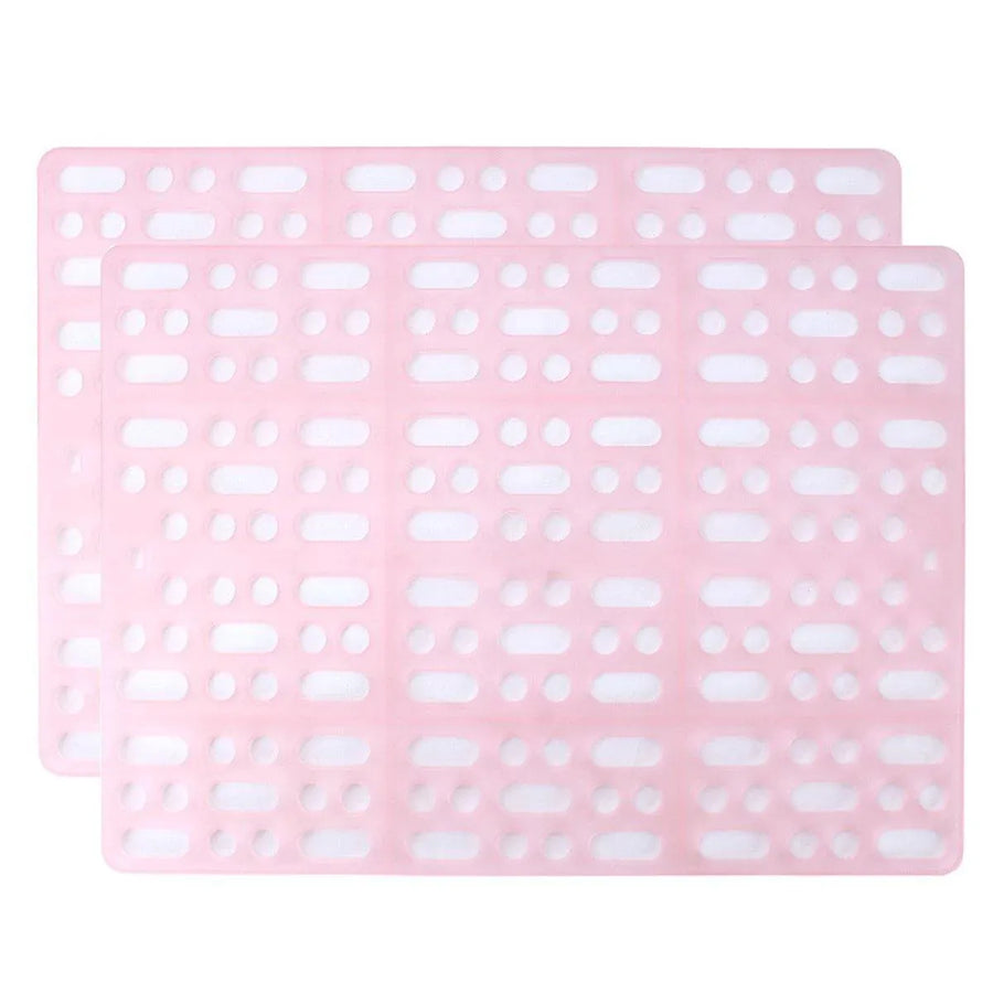 Premium Rabbit Foot Mats 2pcs TPE Cage Pads - Pink