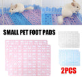 Premium Rabbit Foot Mats 2pcs TPE Cage Pads - Pink