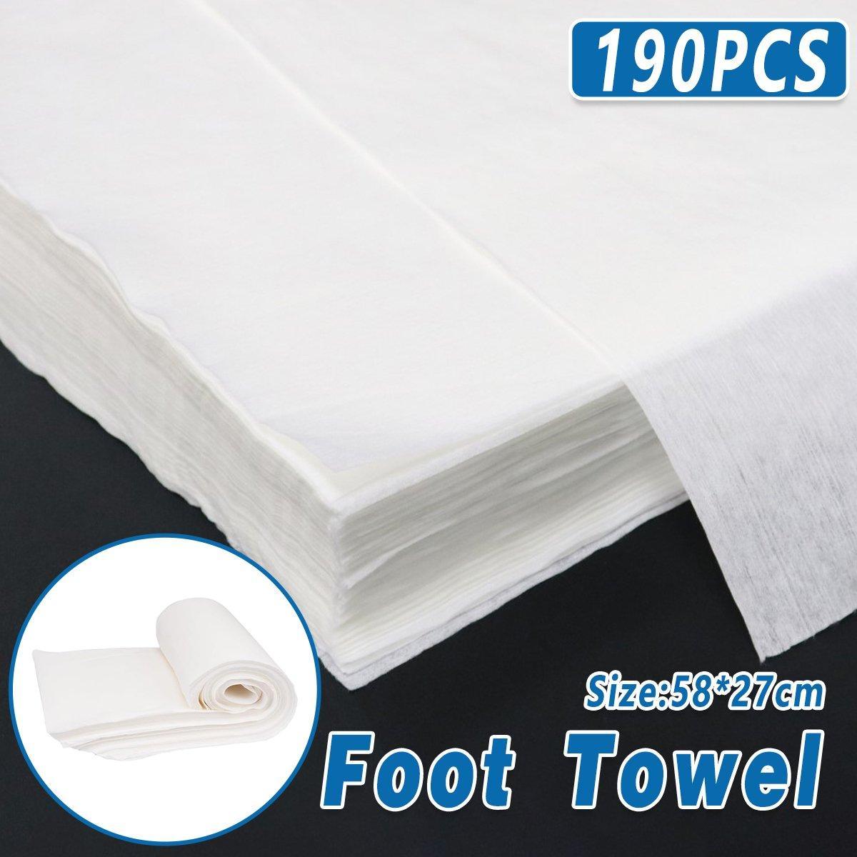 190PCS Disposable Foot Towels for Spa and Home Care
