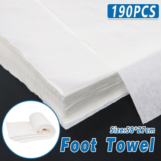190PCS Disposable Foot Towels for Spa and Home Care