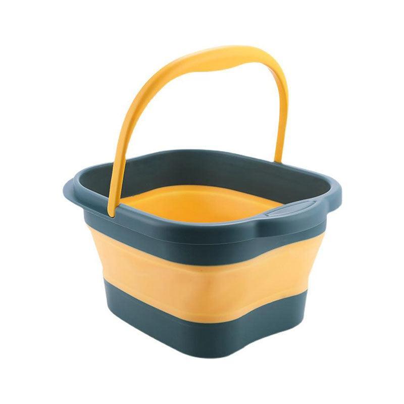 Folding Foot Spa Bath Massage Tub - Blue - Premium