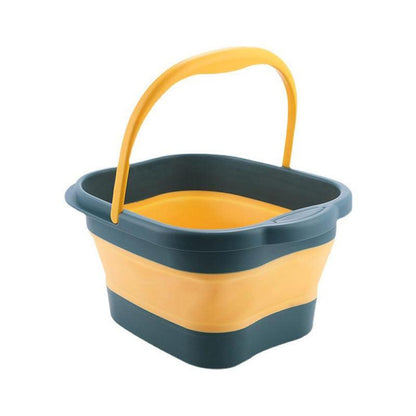 Folding Foot Spa Bath Massage Tub - Blue - Premium