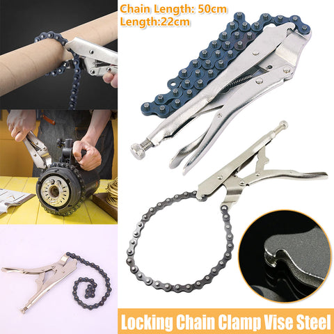 Premium Chain Clamp Pliers with 50cm Locking Chain