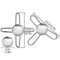 Premium Stainless Steel Ice Ball – 4-Prong Stand