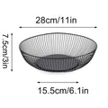 Premium Black Wire Fruit & Vegetable Storage Basket