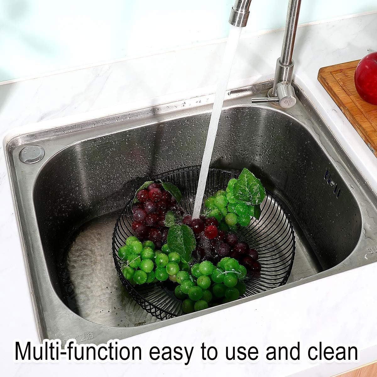 Premium Black Wire Fruit & Vegetable Storage Basket