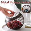 Creative Iron Storage Basket, 19 cm x 21 cm, Modern Design for Fruits & Capsules - SuperSaverAU - view 1