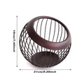 Creative Iron Storage Basket, 19 cm x 21 cm, Modern Design for Fruits & Capsules - SuperSaverAU - view 2