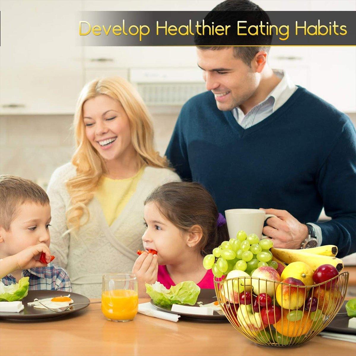 Large Iron Fruit Storage Basket - Elegant Home Decor