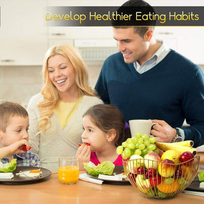 Large Iron Fruit Storage Basket - Elegant Home Decor