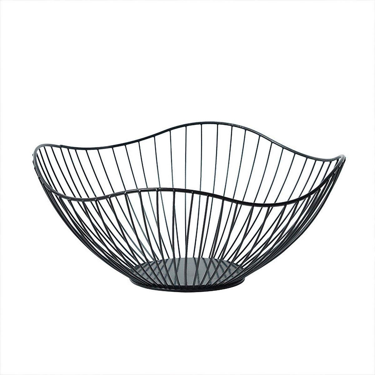 Large Iron Fruit Storage Basket - Elegant Home Decor