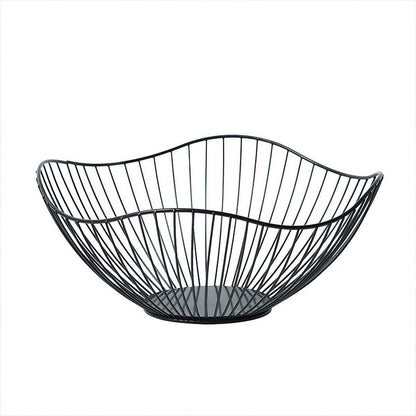 Large Iron Fruit Storage Basket - Elegant Home Decor