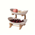 Modern Multi-layer Bamboo Fruit Snack Plate Rack Creative Living Room Plate Rack - White - SuperSaverAU - view 5