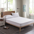 Single 96x200cm Hotel Bedding White Cotton Satin Bedspread - Cotton single jet satin-80x80s - SuperSaverAU - view 2