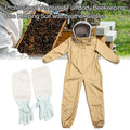 Premium Aimall Cotton Beekeeping Suit with Veil Hood & Gloves - L