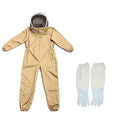 Premium Aimall Cotton Beekeeping Suit with Veil Hood & Gloves - L