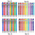 Premium Funny Swear Word Stylus Ballpoint Pens – Set C 10 Pack