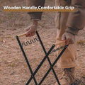 Portable Folding Trash Bag Holder with Wooden Handle, 56.5cm x 25cm x 25cm - SuperSaverAU - view 2