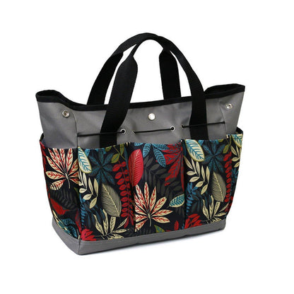Gardening Storage Bag 34.3x17.2x30.5cm Waterproof with Pockets & Ergonomic Handle