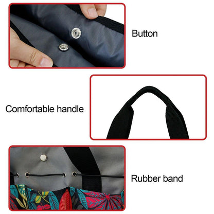 Gardening Storage Bag 34.3x17.2x30.5cm Waterproof with Pockets & Ergonomic Handle