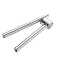 Premium Silver Stainless Steel Garlic Press and Peeler Kitchen Crusher