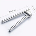 Premium Silver Stainless Steel Garlic Press and Peeler Kitchen Crusher