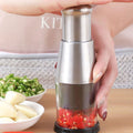Premium 304 Stainless Steel Manual Garlic Press Crusher