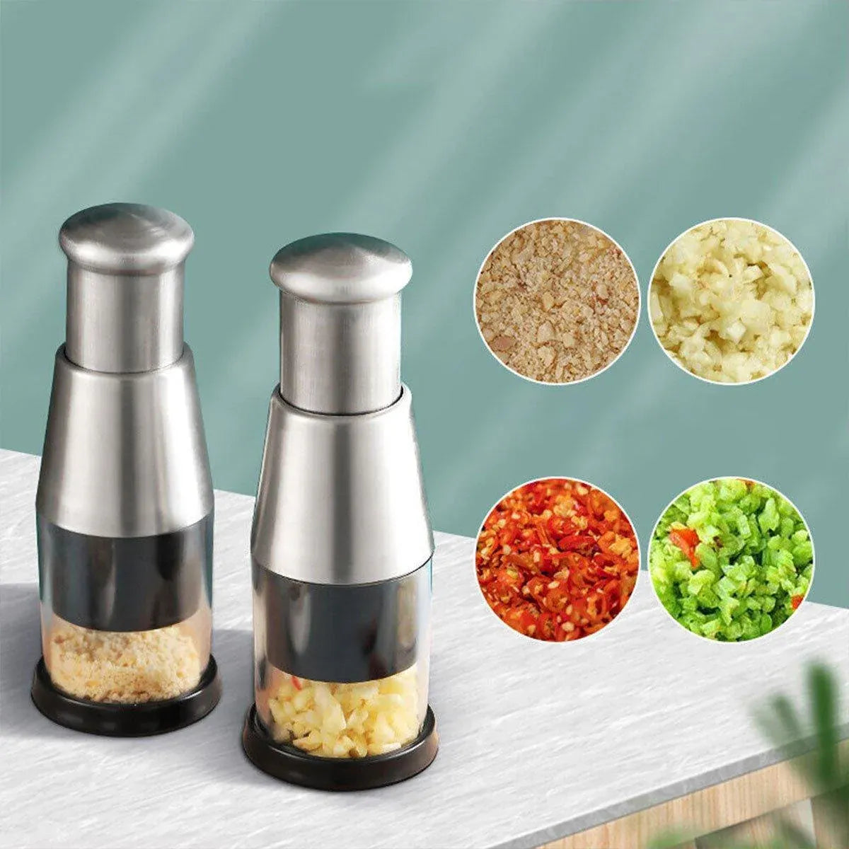 Premium 304 Stainless Steel Manual Garlic Press Crusher