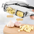 Multifunctional Aluminum Alloy Garlic Press 21 cm x 8 cm - Slice & Crush Effortlessly - SuperSaverAU - view 4