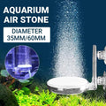 Premium 60mm Quiet Aquarium Bubble Stone Aerator Disc Transparent