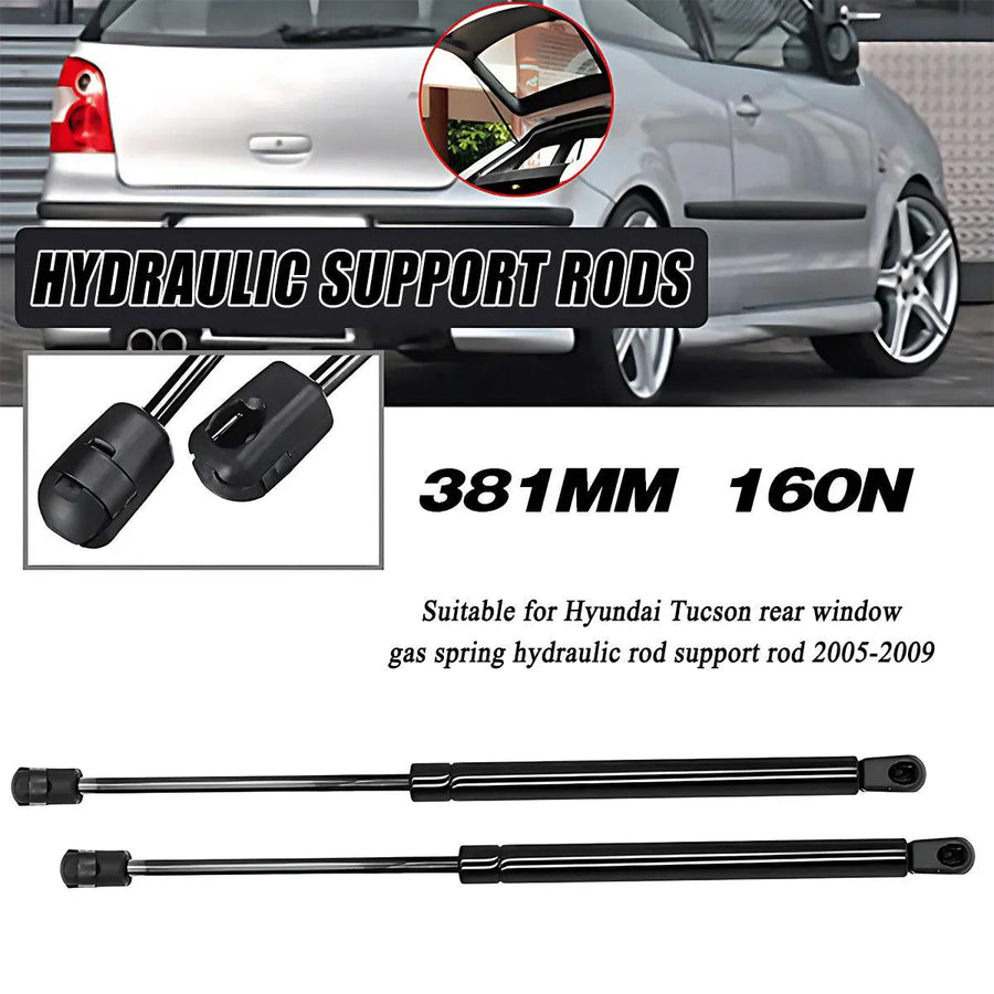 Premium 2x Rear Window Gas Struts for Hyundai Tucson 2005-2009