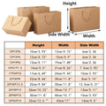 25pcs Paper Gift Bags Handbag Kraft Paper BagsParty Favors Wedding Packaging - 17x24x10cm - SuperSaverAU - view 3