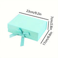 Premium 5 Pack Orange Gift Boxes with Ribbon Magnetic Closure 23x17x7cm