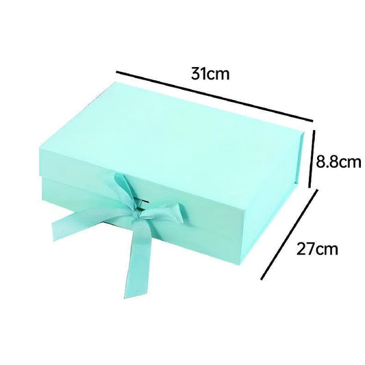Elegant Ribbon Flip Folding Gift Boxes - Orange - 31 x 27 x 8.8 cm - 5 Pack