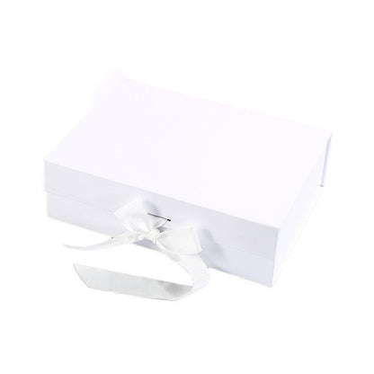 Elegant Ribbon Flip Folding Gift Boxes - 5pcs, 31x27x8.8cm, Multiple Colors