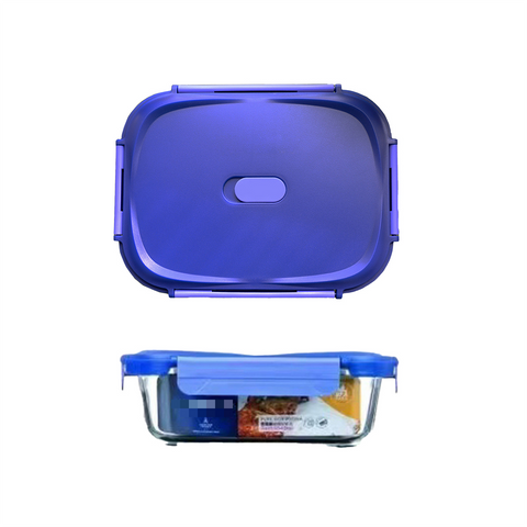 1040ml Glass Food Storage Container with Leak-Proof Lid - SuperSaverAU - view 2