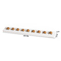 Premium White Wall Mounted Bamboo Glasses Storage Rack