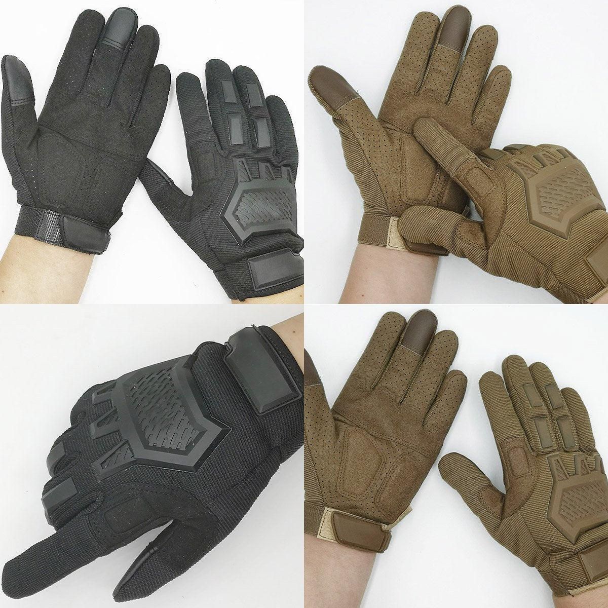 Premium Black XL Tactical Full Finger Touchscreen Outdoor Gloves