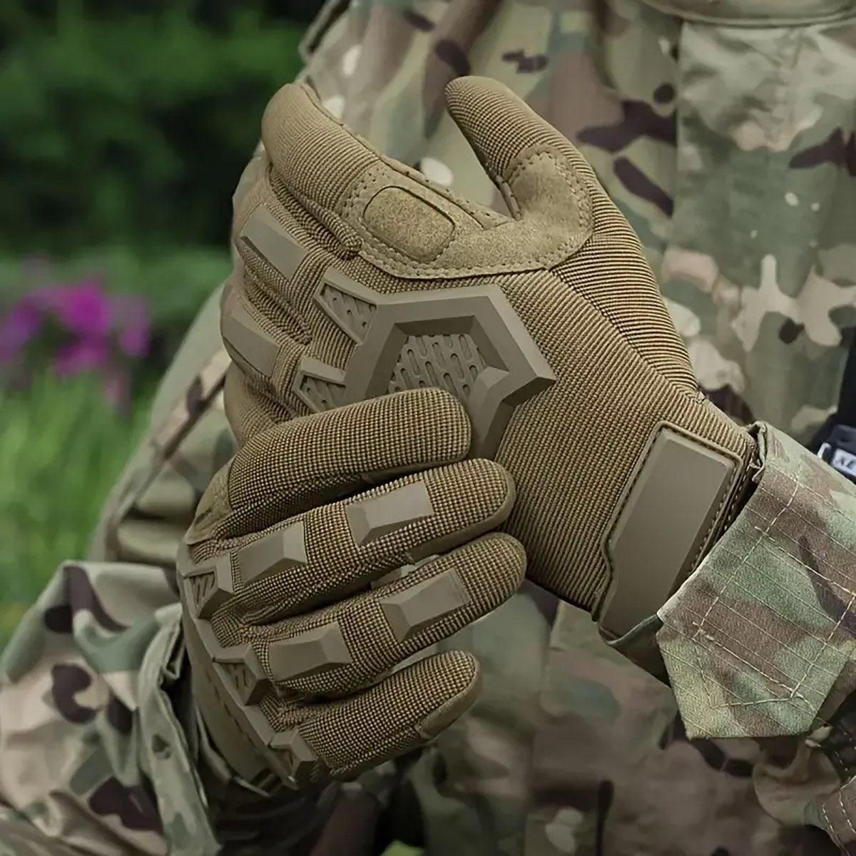 Premium Black XL Tactical Full Finger Touchscreen Outdoor Gloves