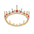 Vintage Princess Wedding Crown Tiara with Gold, White, and Red Crystals - SuperSaverAU - view 2