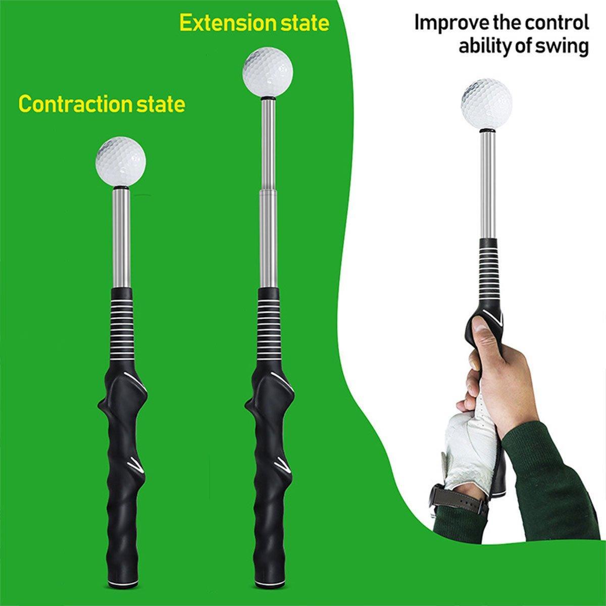 Red Golf Swing Trainer - Telescopic Impact Sound Aid Tool - SuperSaverAU - view 5
