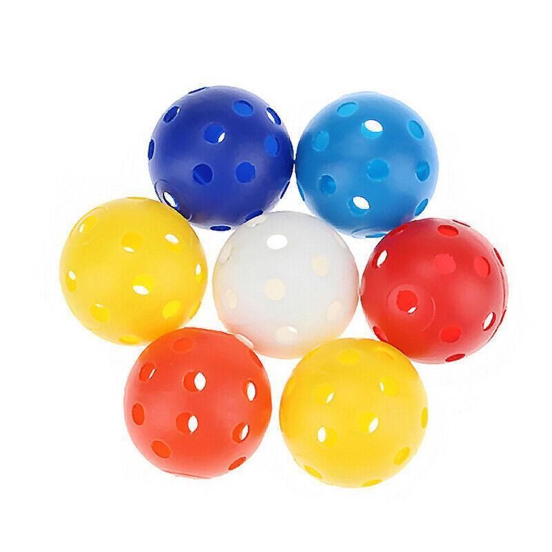 Premium 50PCS Hollow Plastic Golf Practice Balls 41mm - Random Colours